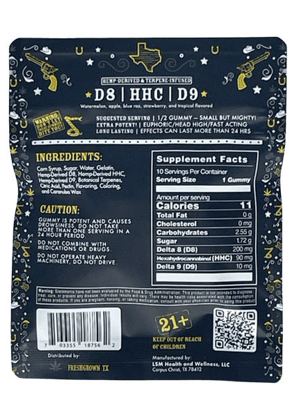 FRESH GROWN TX 300 MG SPECIAL BLEND GUMMIES, MIXED FRUIT FLAVORED, 10 COUNT