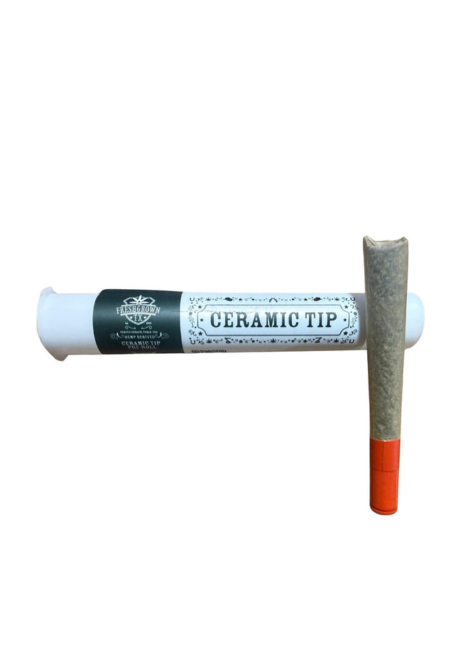 FRESH GROWN TX PREROLL, Ceramic Tip, Blue OG INDICA THCA