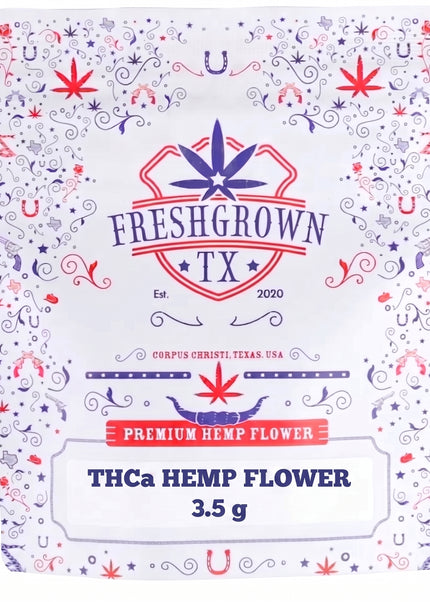 FRESH GROWN TX FLOWER, Double Stuffed INDICA THCA, 3.5G