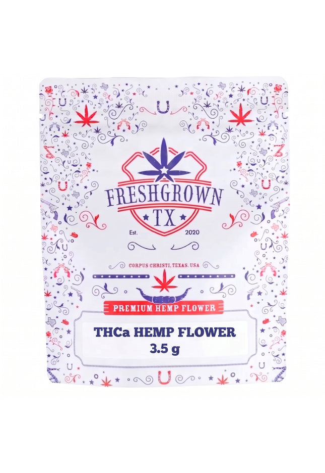 FRESH GROWN TX FLOWER, Double Stuffed INDICA THCA, 3.5G