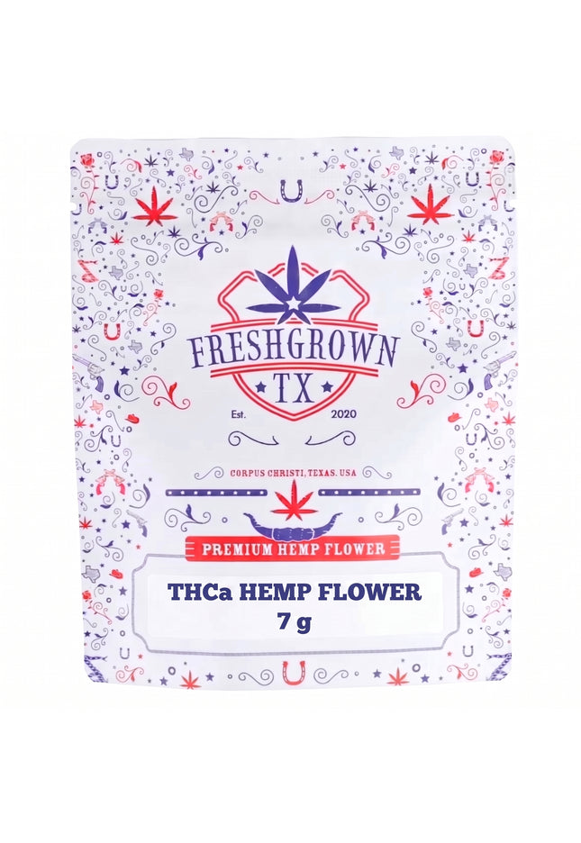 FRESH GROWN TX FLOWER, Double Stuffed INDICA THCA, 7G