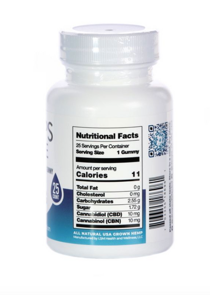 Drops of Life CBN & CBD Gummies for Sleep 25 count, 4oz, 500mg CBD