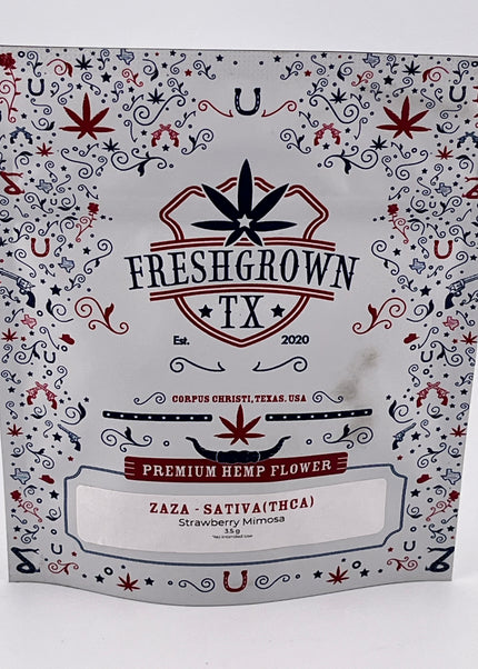 FRESH GROWN TX FLOWER, Strawberry Mimosa SATIVA THCA, 3.5G