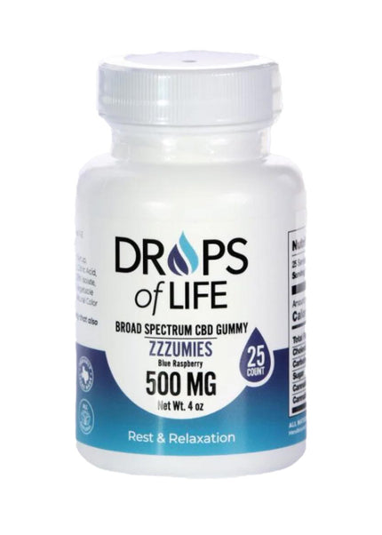 Drops of Life CBN & CBD Gummies for Sleep 25 count, 4oz, 500mg CBD